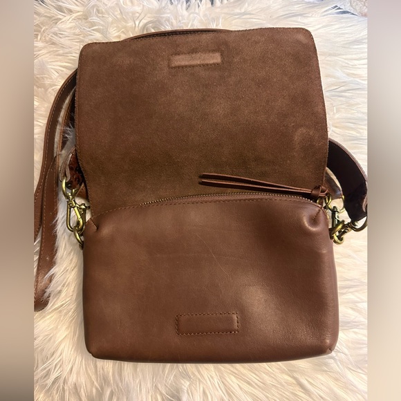 Madewell The Flap Convertible Crossbody Bag & Wallet Painted Leopard Calf Hair - Picture 5 of 16